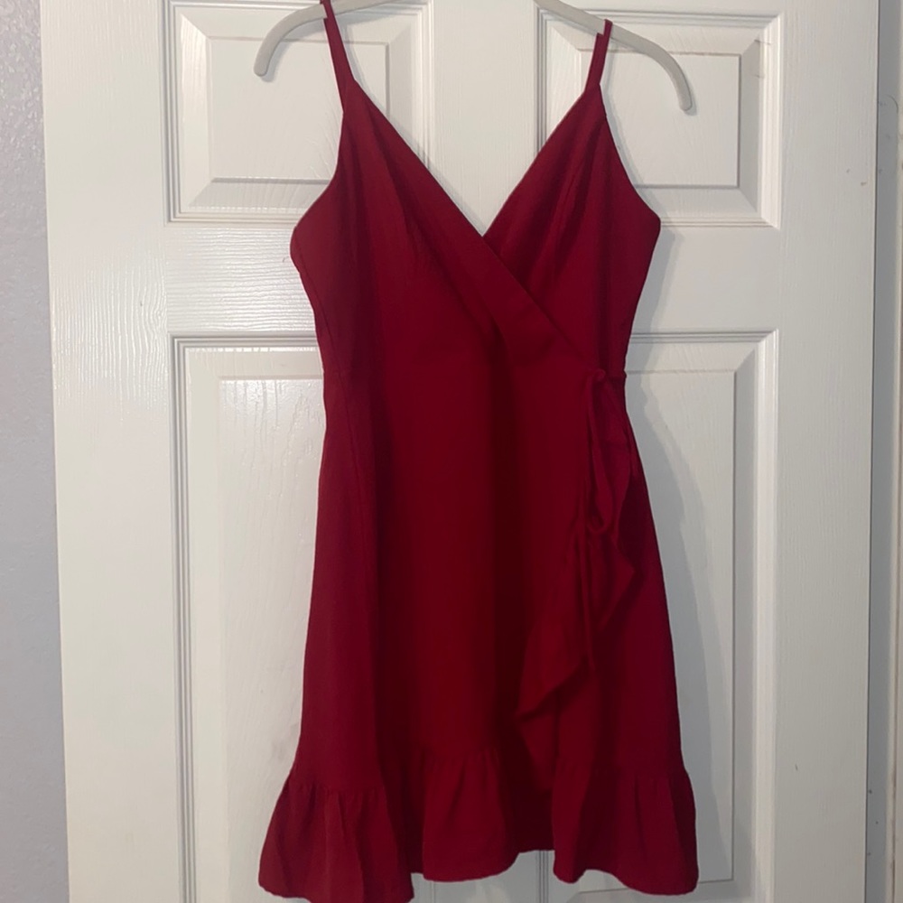 size medium altard state mini dress red